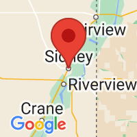 Map of Sidney, MT US
